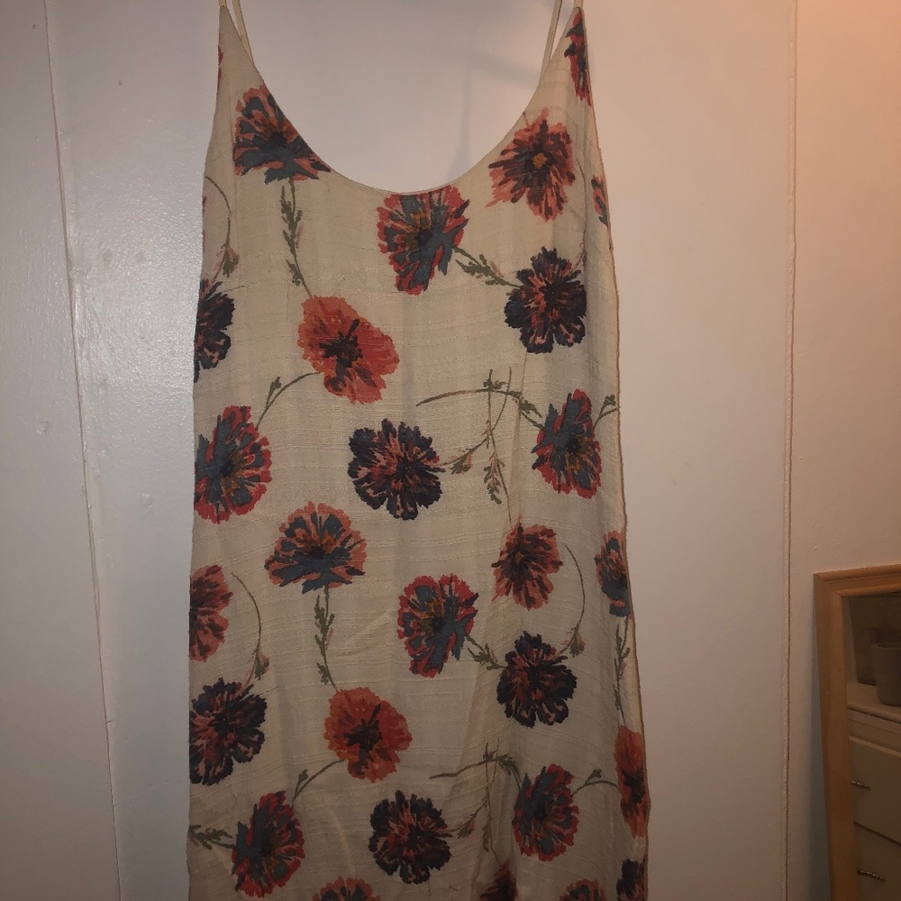 Kimchi Blue beige floral mini dress